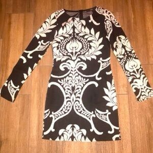 Elegant Black and White Dress